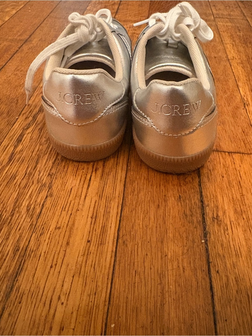 J.Crew Field Sneakers In Silver Metallic - Picture 6 of 10